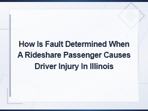 Rideshare Passenger Fault for Driver Injury in Illinois: Liability Rules